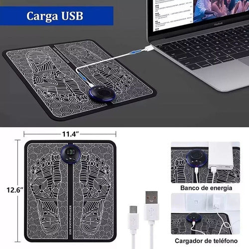 Tapete Masajeador Electroestimulador De Pies